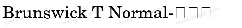 Brunswick T Normal字体转换